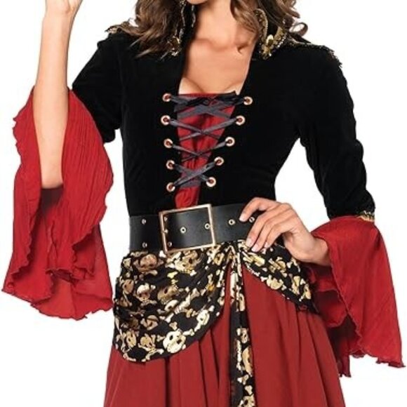 Leg Avenue Women's 2 Piece Cruel Seas Captain Pirate Cos Small NWOT - Picture 1 of 10